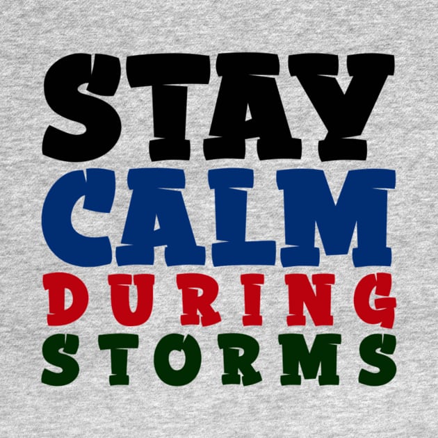 Stay Calm During Storms by Curator Nation